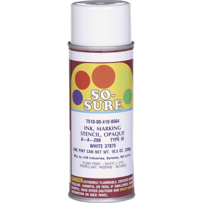 Varies / verify SKU SKU-LEVEL VERIFICATION REQUIRED Ink Aerosol Stencil White NSN4199564