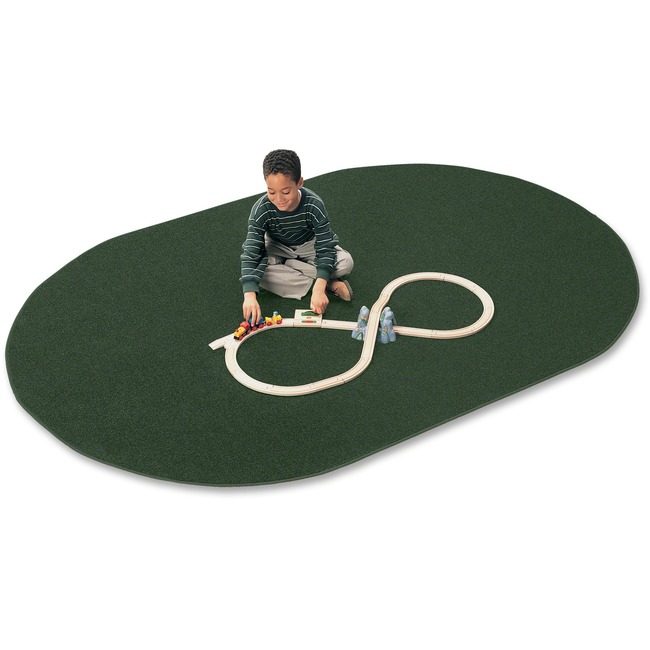 Carpets for Kids Rug Mt St Helen 6X9 Oval Green CPT2169.306