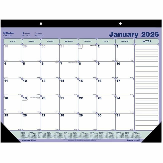 Dominion Blueline, Inc. Schneider Vizz Deskpad Monthly We REDC181731