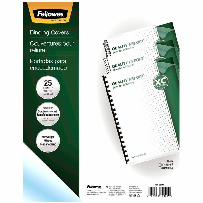 Fellowes Brands Cover Presentation Clear FEL52309