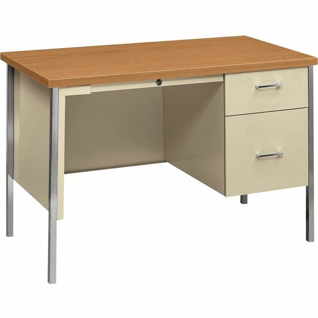 The HON Company Desk Single Pedestal HON34002RCL