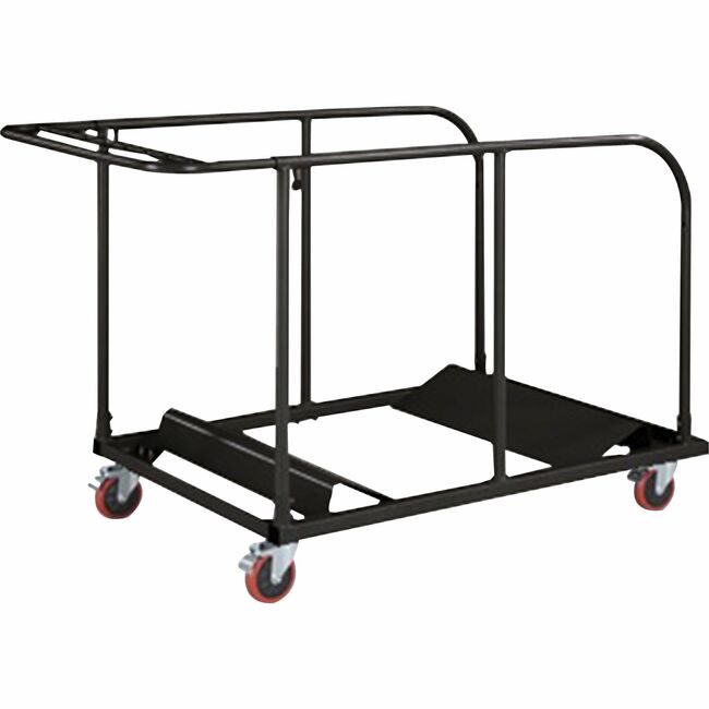 Lorell Cart Table Round Charcoal LLR65955
