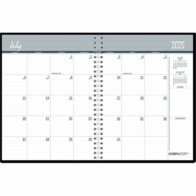 House of Doolittle Planner Ay Mth Academic Black HOD26502