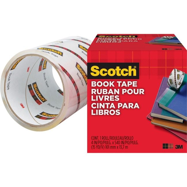 3M Company Tape Book Trans 4"X15YD Clear MMM845-4