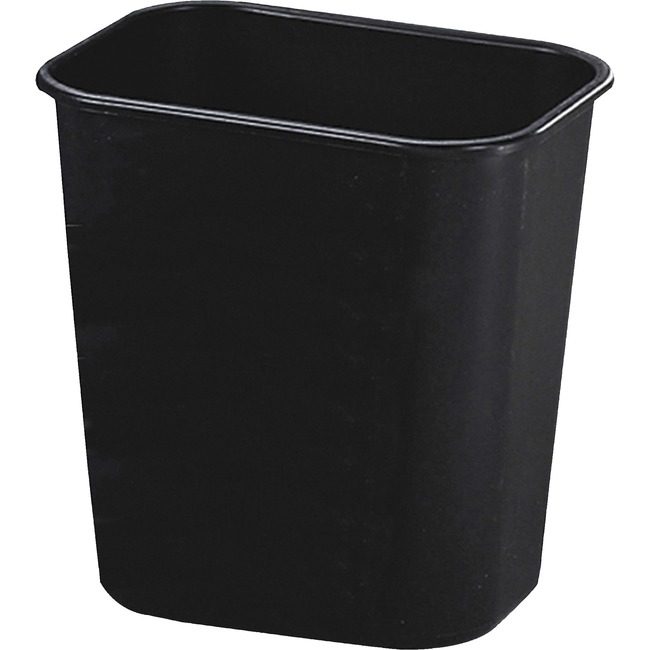 Rubbermaid Commercial Products Wastebasket Rect Small Black RCP295500BKCT