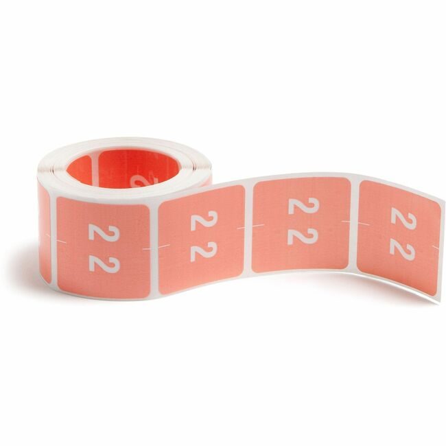 Smead Manufacturing Co. Label Dcc Endtab "2" Pink SMD67422