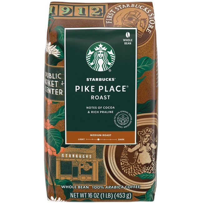 Seattle's Best Coffee Starbucks Coffee Company Seattle's Best Whlbean Pikeplce 1LB SBK12411946