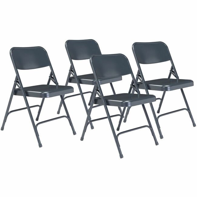 National Public Seating Chair Fold Steel Blu NPS204
