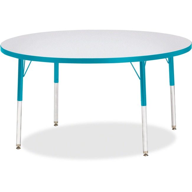 Jonti-Craft, Inc. Table Activity 48"RND Gy/Tl JNT6433JCA005