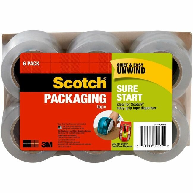3M Company Tape Pkg 1.88X900" 6 Pack Clear MMMDP-1000RF6