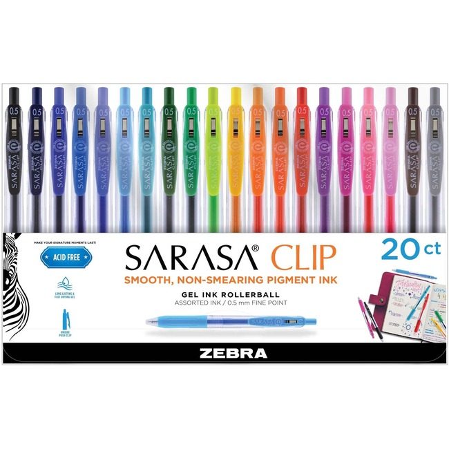 Zebra Pen Corporation Rt Gel .5MM Assorted 20/PK ZEB47220