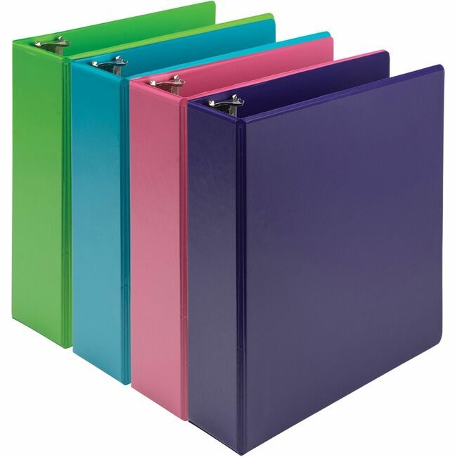 Samsill Binder Ec 3" Assorted 4-PACK SAMMS48689