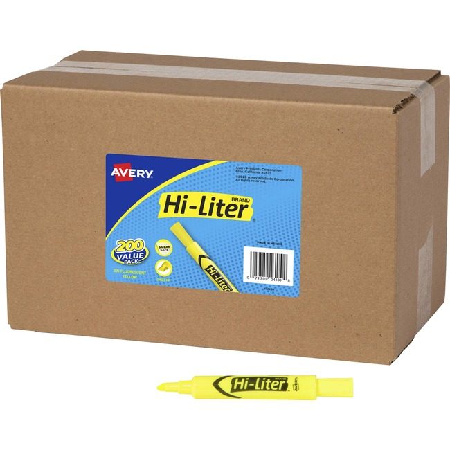 Avery Products Corporation Hiliter Ds Yw Count Bulk 200 AVE24130