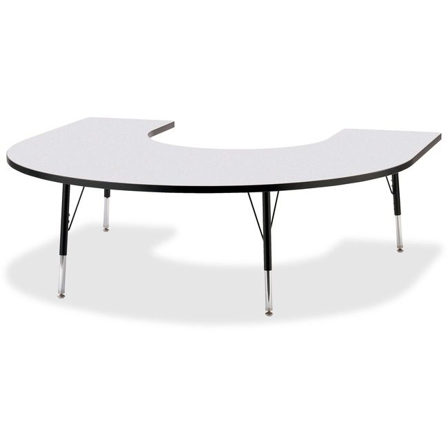 Jonti-Craft, Inc. Table Horseshoe 60X66 Gy/Bk JNT6445JCE180