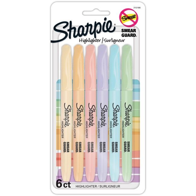 Sharpie / Expo / Prismacolor / Sanford Newell Brands / Sanford Sharpie / Expo / Prismacolor / Hiliter Shrp Pkt Pstl Assorted 6 Count SAN2157486