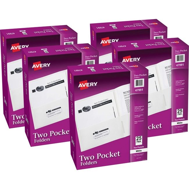 Avery Products Corporation Folder 2-POCKET Letter We AVE47991CT