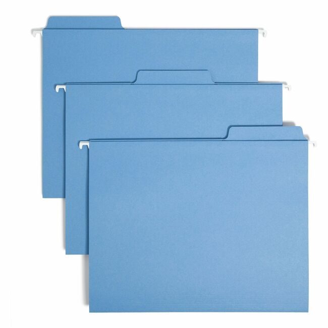 Smead Manufacturing Co. Folder Hanging Letter 1/3 Blue SMD64099