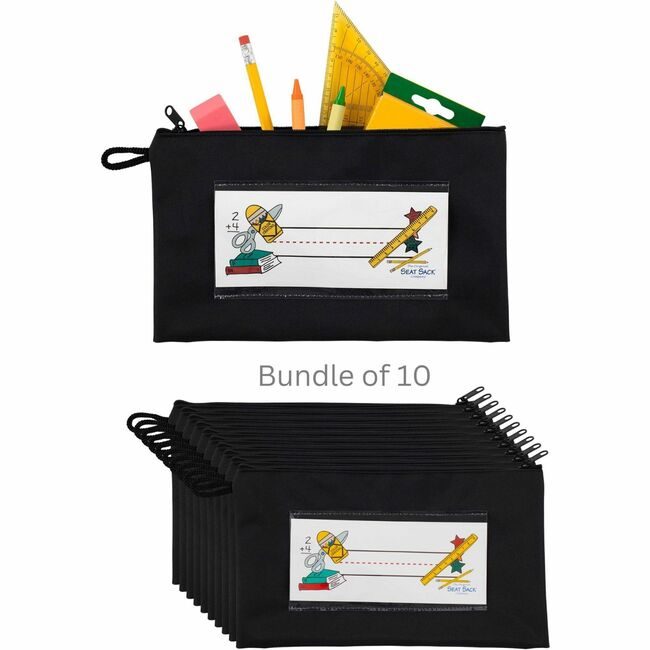The Original Seat Sack Company Pouch Pencil 10 Pack Black SSK30040BUNDLE