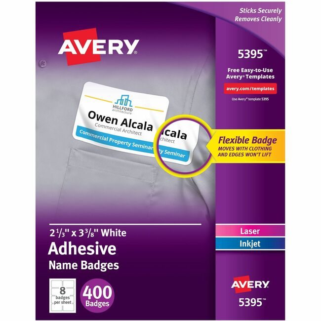 Avery Products Corporation Badge Adhesive We 400 AVE5395