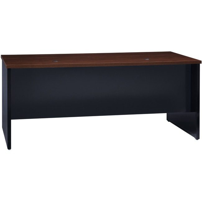 Lorell Desk 36"X72" LH PED Bk/Wl LLR79149