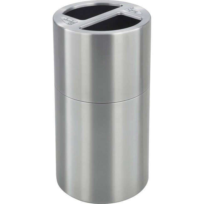 Safco Products Receptacle Dual Recycling SAF9931SS