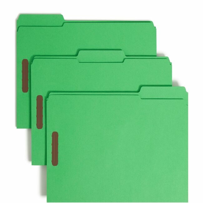 Smead Manufacturing Co. Folder File Fastener Letter Green SMD12140