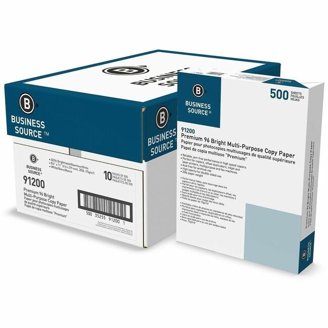 Business Source 8.5X11 20LB 96 BRIGHT BSN91200