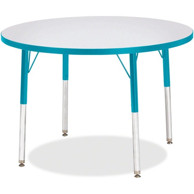 Jonti-Craft, Inc. Table Activity 36"RND Gy/Tl JNT6488JCA005