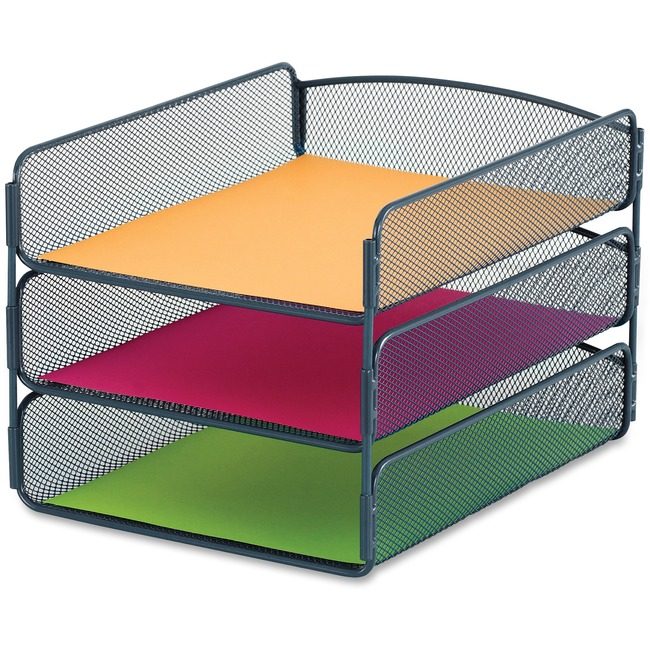 Safco Products Organizer ONYX 3TRAY Blue SAF3271BU