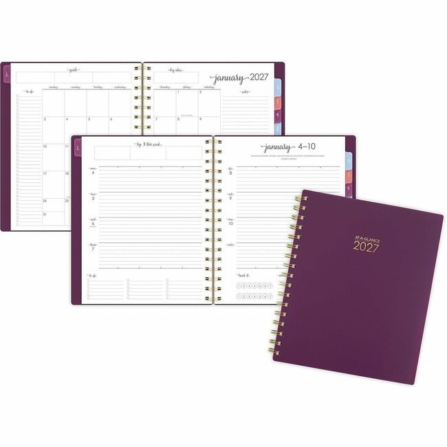 ACCO Brands AT-A-GLANCE Planner Harmony Wm Medium Purple AAG109980518