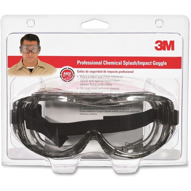 3M Company Goggles Splash Chemical MMM91264H1DC