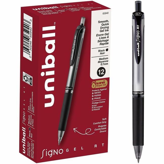 Mitsubishi Pencil Co. / uni-ball Pen Gel Signo Rt .7MM Black UBC65940