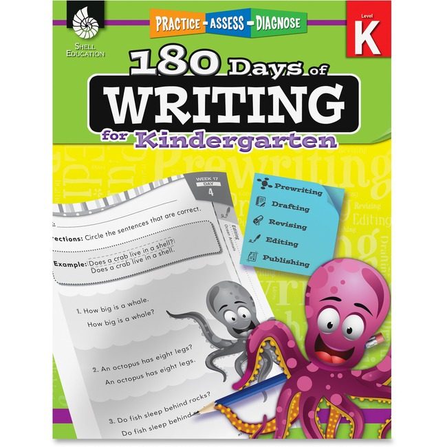 Teacher Created Materials / Shell Education Book 180 DAYS WRITING Grd K SHL51523