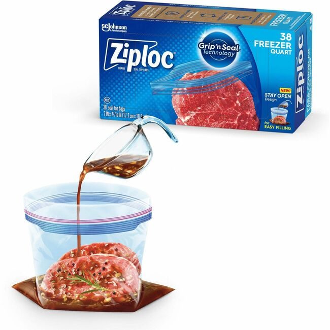SC Johnson Professional Bag Frzr Quart Zplc 38BG SJN351177