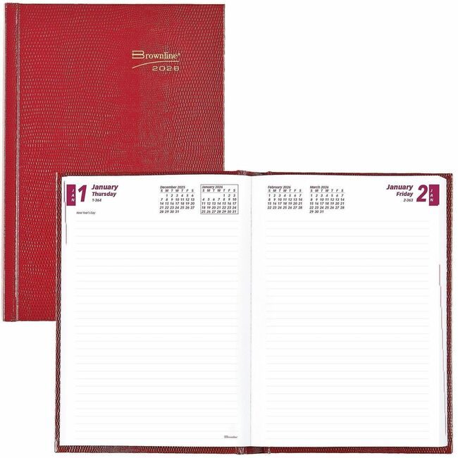Dominion Blueline, Inc. Schneider Vizz Planner D/M 8X5 Red REDCB389RED