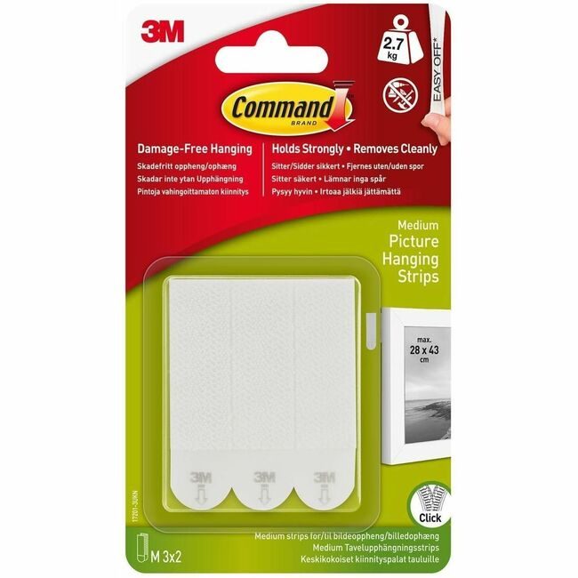 3M Company Strip Pictre Hangng 50 White MMM17201PK