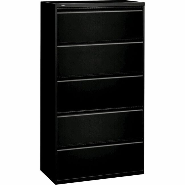 The HON Company File Lateral 5DRAWER Black HON885LP