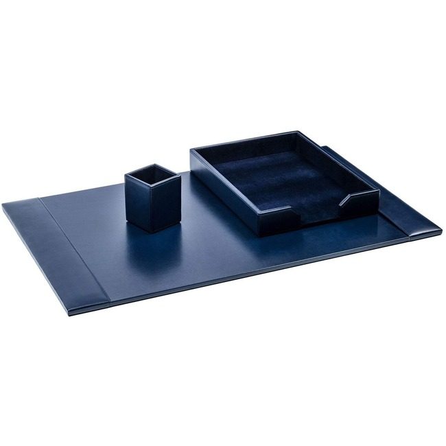 Dacasso Dsk St Bnd Lthr Be 3PC DACD5037