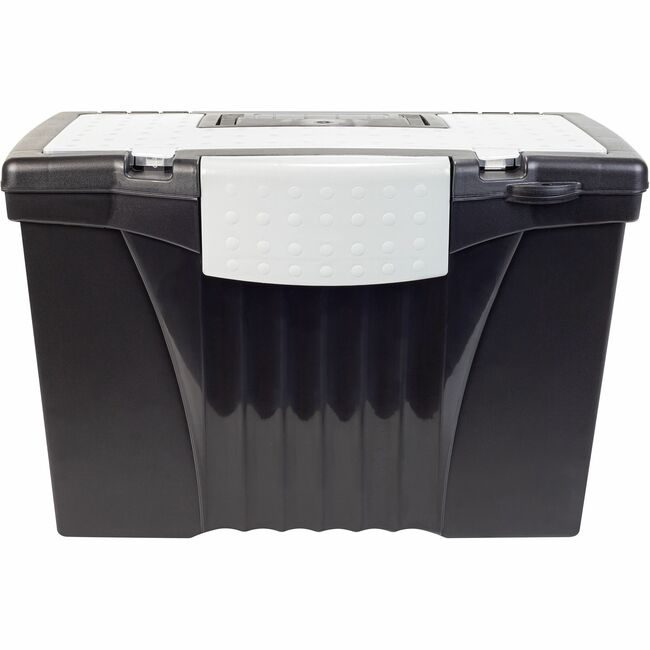Storex File Portable Box Black STX61510U01C