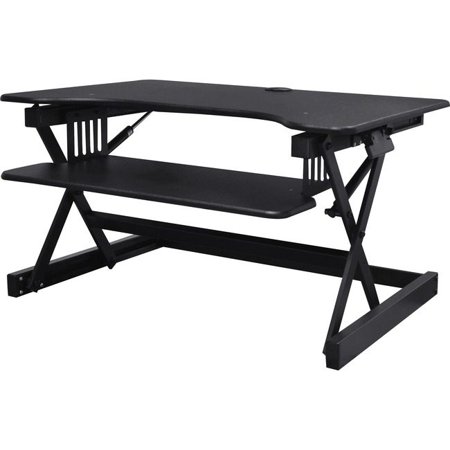 Lorell Riser Desk Ergo Adjus 32" Black LLR99983