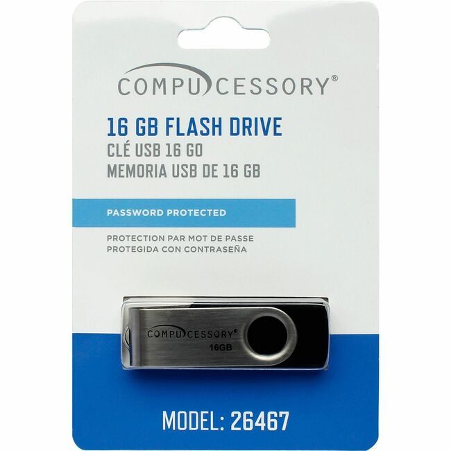 Compucessory Drive Flash 16GB Pswd Prtct CCS26467