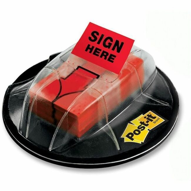 3M Company Flags Signhere 1" W/Disp Red MMM680-HVSHR