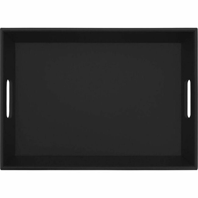 Dacasso Tray Serving Lthr Black DACA1033