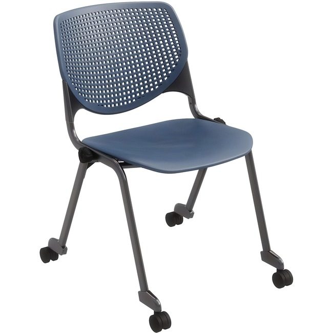 KFI Seating Chair Casters Stk Navy KFICS2300BKP03
