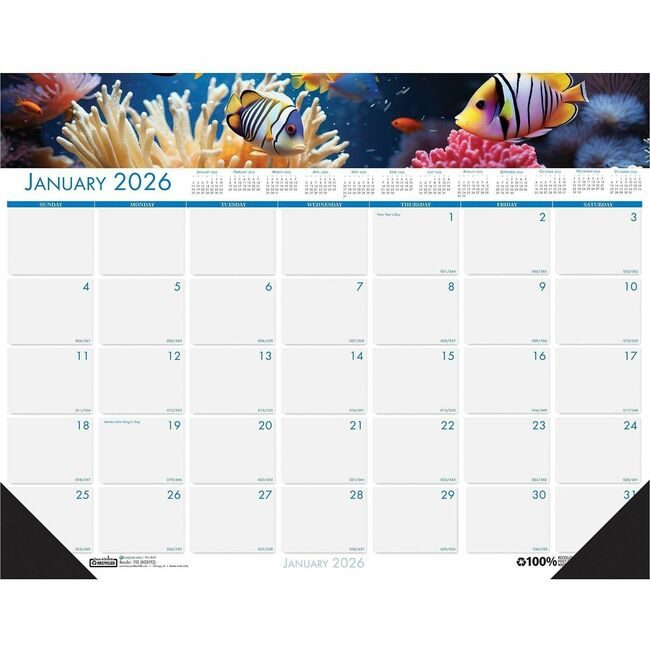 House of Doolittle Pad Desk Sealife HOD193