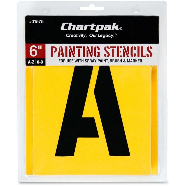 Chartpak Letters/Numbers Stencils Paint CHA01575