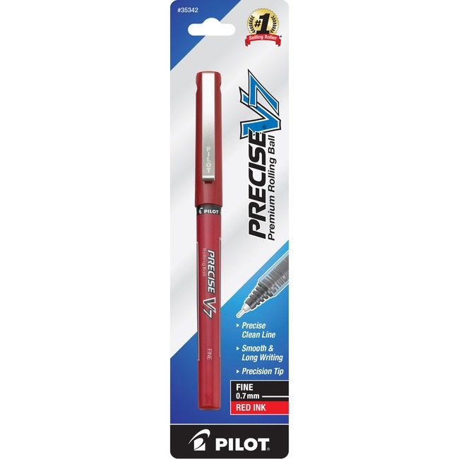 Pilot Corporation of America Pen Rollball Precise V7 Red PIL35342