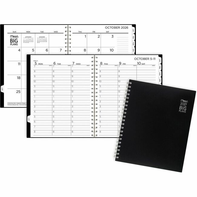 ACCO Brands AT-A-GLANCE Planner Big Plans Wm Large Black AAGCRW63005