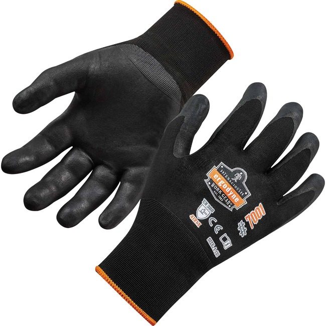 Ergodyne Glove Nitrile-Coated L Black EGO17954