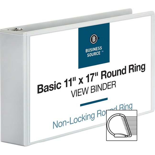 Business Source Binder View 11X17 Rnd 3" We BSN45102